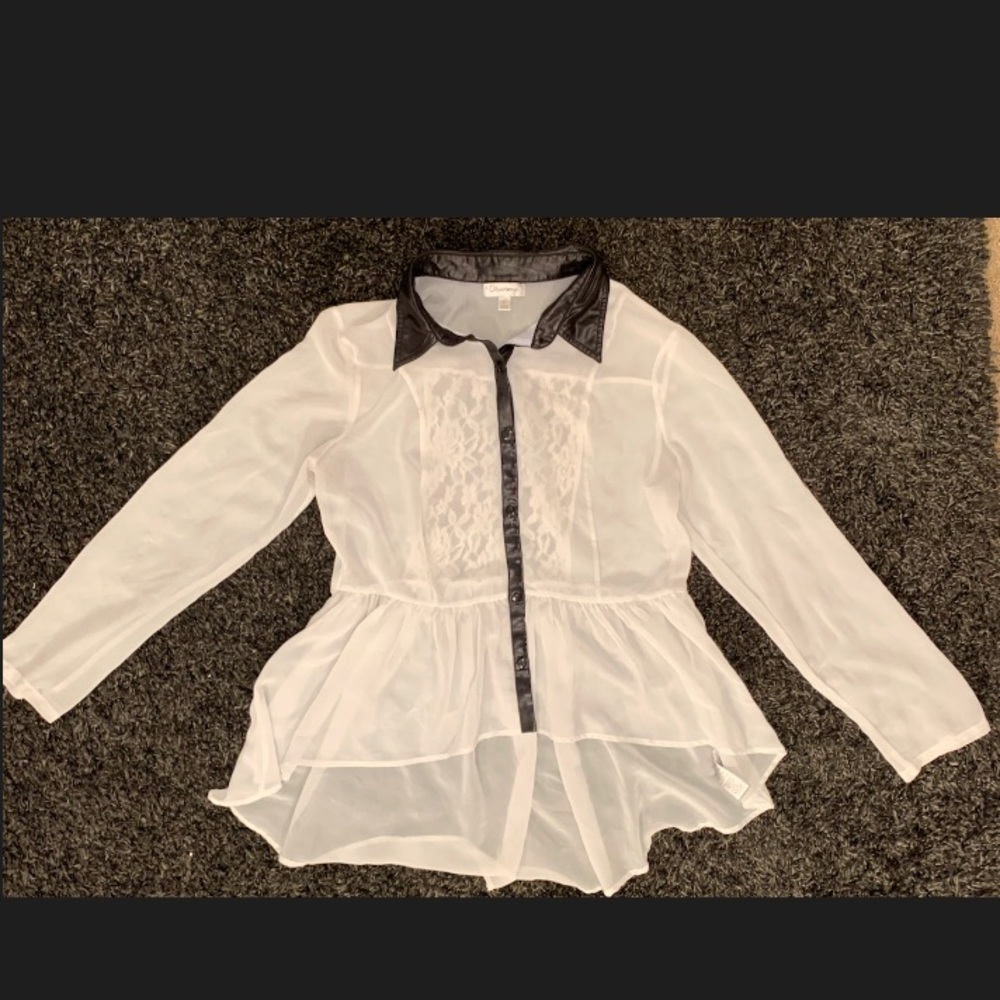 Women’s Chiffon Long Sleeve Blouse Size Large